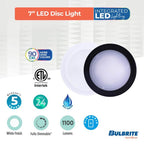 Bulbrite 773285 White 12w Led 7'' Round Disc Light 5cct White Image 8