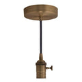 Bulbrite  Pend Dir Wire Vint Socket Warm Gold-blk Cord