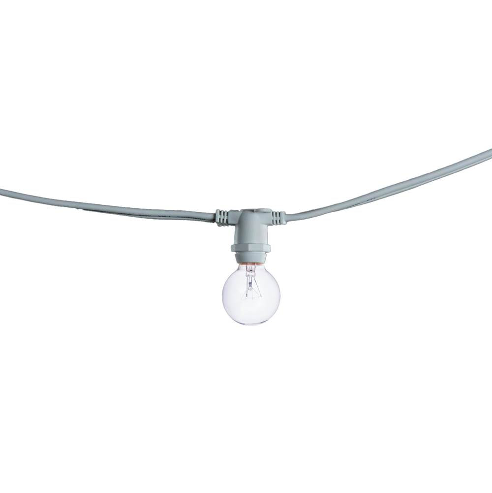 Bulbrite  25'' String Light 15 Sockets Cord Set E12 White