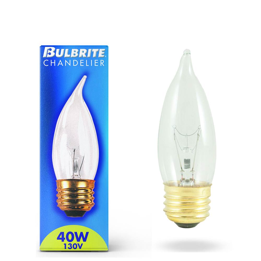Bulbrite  40w Ca10 Clear E26 130v