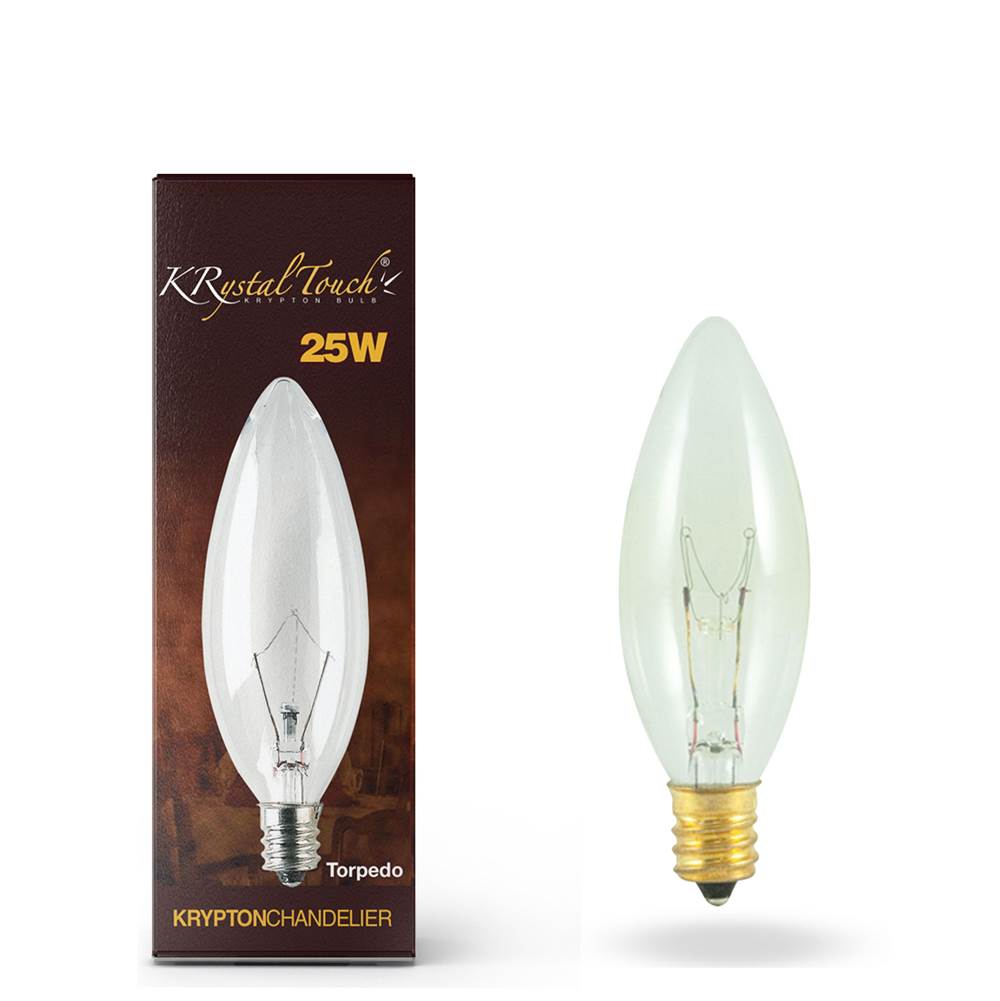 Bulbrite  25w B8 Krypton Torpedo Clear 25mm E12 120v