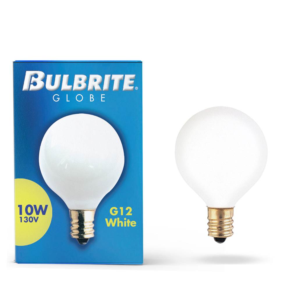 Bulbrite  10w G12 Globe White E12 130v