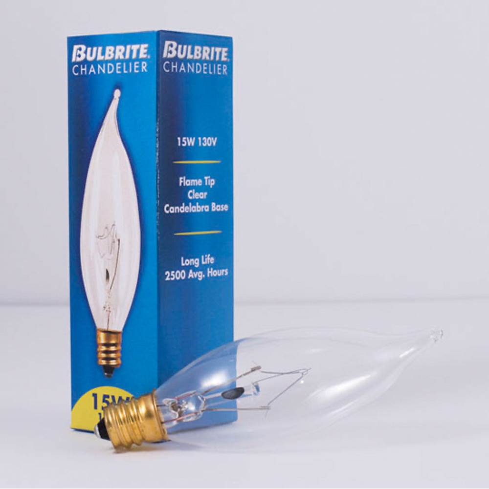 Bulbrite  15w Ca8 Clear E12 130v