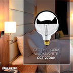 Bulbrite 712351 Half Chrome 100w G40 Half Chrome E26 120v Image 2