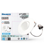 Bulbrite  9w Led 4'' Downlight Adjustable Retrofit W/gimbal 3000k White Round Dimmable Ja8 120v