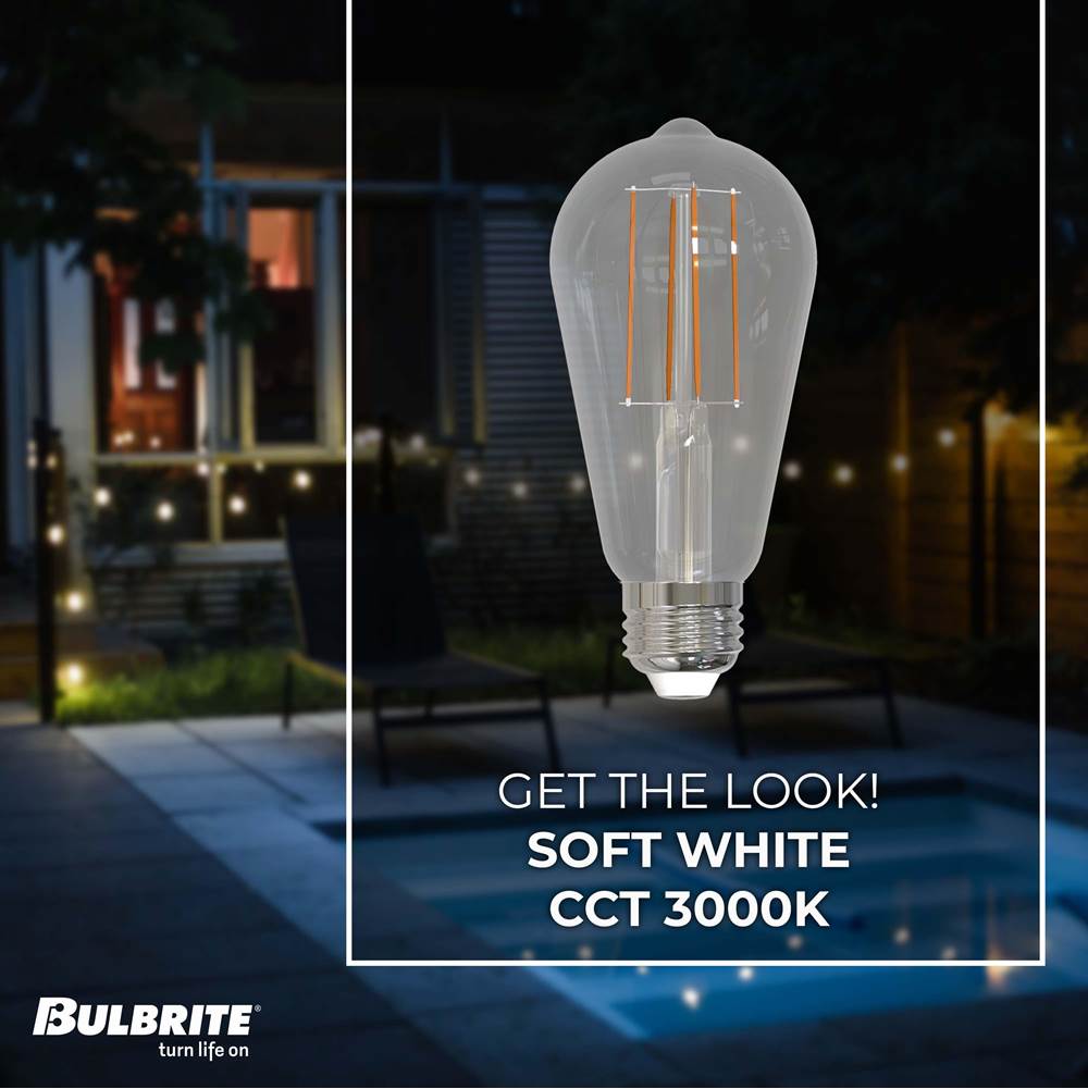 Bulbrite 776224  7w Led St18 3000k Filament E26 Dim Image 2