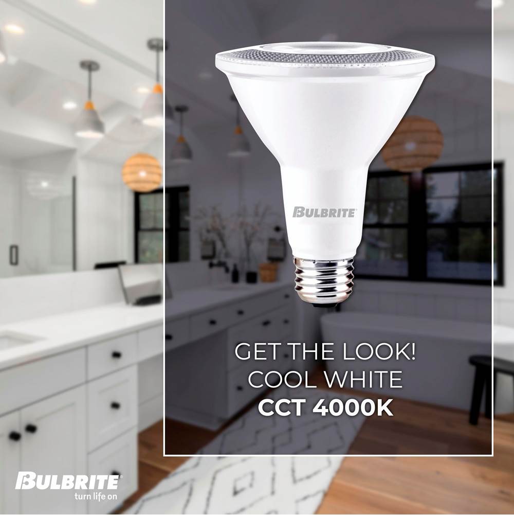 Bulbrite 772243  7w Led Par20 4000k 80cri Basics Flood Wet Dimmable Image 2