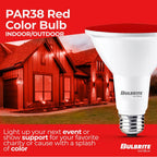 Bulbrite 772500  15w Led Par38 Red Flood Wet Dimmable Image 2