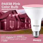 Bulbrite 772505  15w Led Par38 Pink Flood Wet Dimmable Image 2