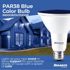Bulbrite 772504  15w Led Par38 Blue Flood Wet Dimmable Image 2