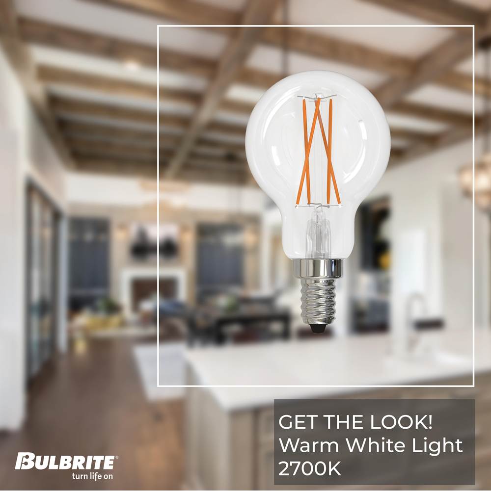 Bulbrite 776825  4w Led A15 2700k Filament E12 Fully Compatible Dimming Image 2