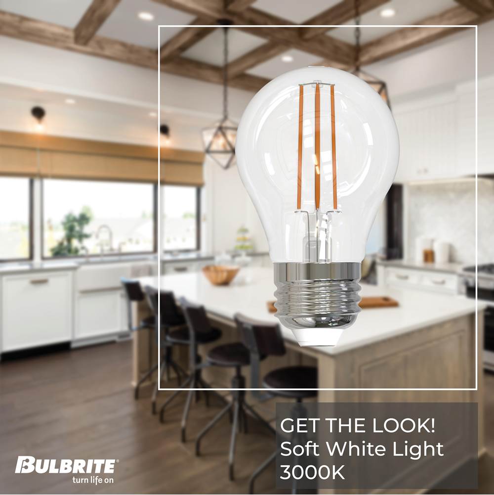 Bulbrite 776830  7w Led A15 3000k Filament E26 Fully Compatible Dimming Image 2