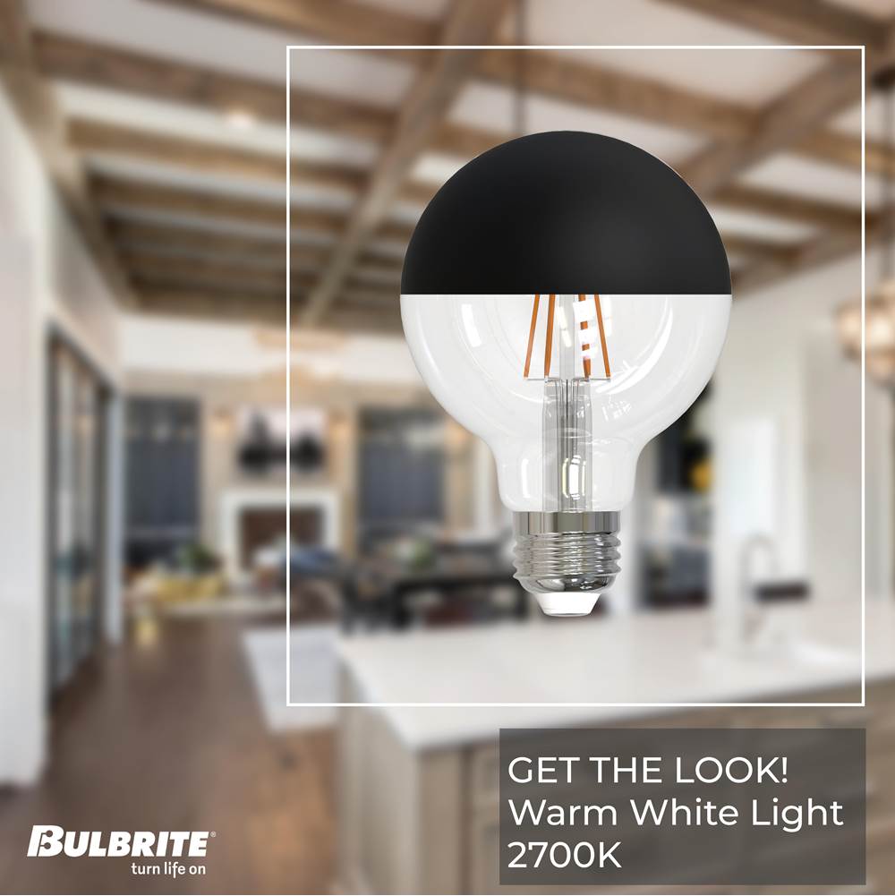 Bulbrite 776835  5w Led G25 2700k Filament Half Black Fully Compatible Dimming Image 8