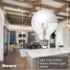 Bulbrite 776839  5w Led G25 2700k Filament Half White Fully Compatible Dimming Image 9