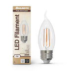 Bulbrite  4.5w Led Ca10 3000k Filament E26 Fully Compatible Dimming