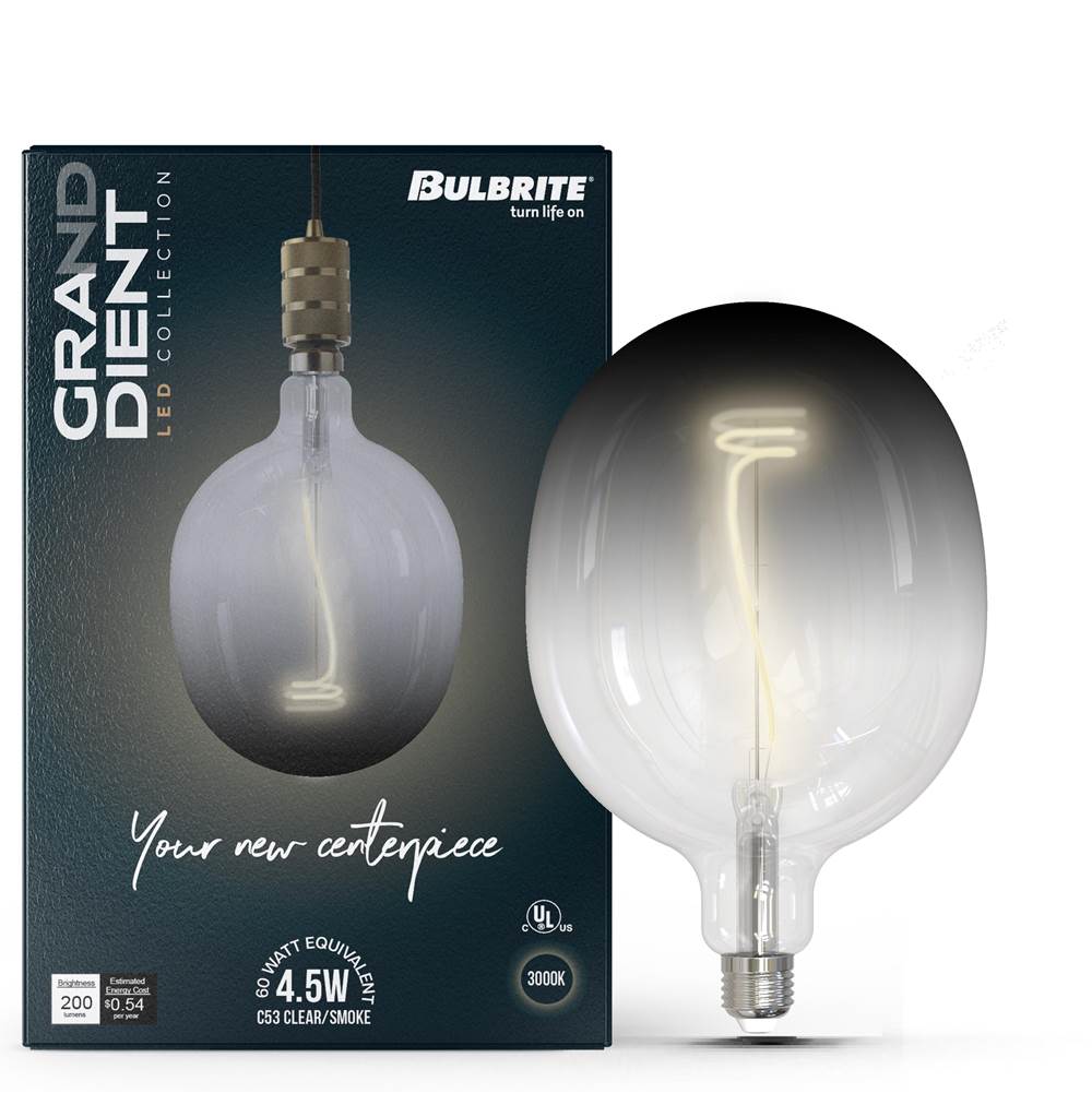 Bulbrite  4w Led C53 Shaped Grand 3000k Filament Gradient Smoke
