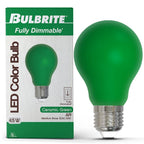 Bulbrite  4.5w Led A19 Green Filament Dimmable