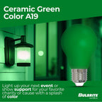 Bulbrite 776108  4.5w Led A19 Green Filament Dimmable Image 2