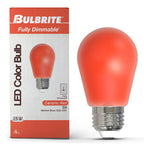 Bulbrite  2.5w Led S14 Red Filament Dimmable