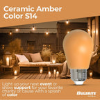 Bulbrite 776151  2.5w Led S14 Amber Filament Dimmable Image 2