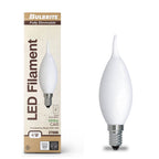 Bulbrite  4.5w Led Ca10 3000k Filament Milky E12 Fully Compatible Dimming