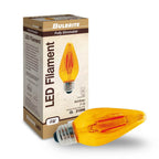 Bulbrite  4w Led F15 2100k Filament E26 Fiesta Bulb Amber Fully Compatible Dimming