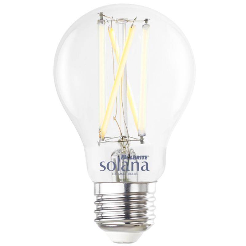 Bulbrite 290125 Clear Smart Led Wifi Bulb 8w A19 90cri White Light Clear 60w Equivalent 1pk Image 1