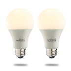 Bulbrite 190121 Frost Smart Led Wifi Bulb 8w A19 White Light 60w Equivalent 2pk Image 1