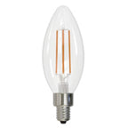 Bulbrite  6.5w Led B11 4000k Filament E12 Clear Fully Compatible Dimming