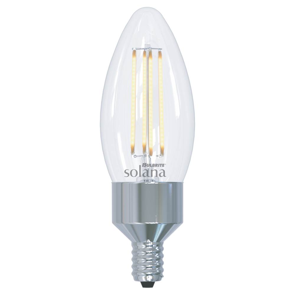 Bulbrite 292115 Clear Smart Led Wifi Bulb 4w B11 90cri White Light Clear Blunt Tip 40w Equivalent 1pk Image 1