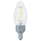 Bulbrite 292115 Clear Smart Led Wifi Bulb 4w B11 90cri White Light Clear Blunt Tip 40w Equivalent 1pk Image 1