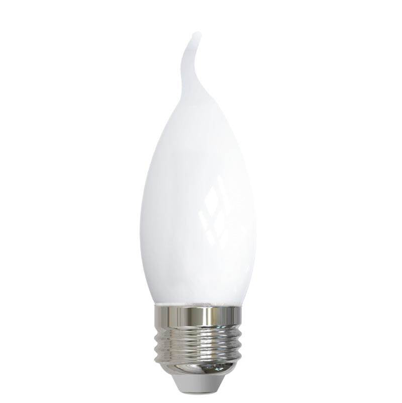 Bulbrite 776972  5w Led Ca10 3000k Filament E26 Milky Fully Compatible Dimming Image 1