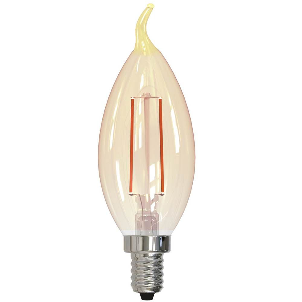 Bulbrite  2.5w Led Ca10 2100k Filament Nostalgic E12 Fully Compatible Dimming