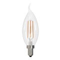 Bulbrite  5w Led Ca10 2700k Filament E12 Fully Compatible Dimming Ja8
