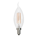 Bulbrite 776742  5w Led Ca10 3000k Filament E12 Fully Compatible Dimming Ja8 Image 1