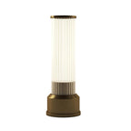Bulbrite K70401 Brushed Brass Cordless Table Lamp Candlestick Brushed Brass Image 1