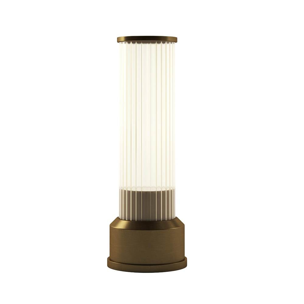 Bulbrite K70401 Brushed Brass Cordless Table Lamp Candlestick Brushed Brass Image 1