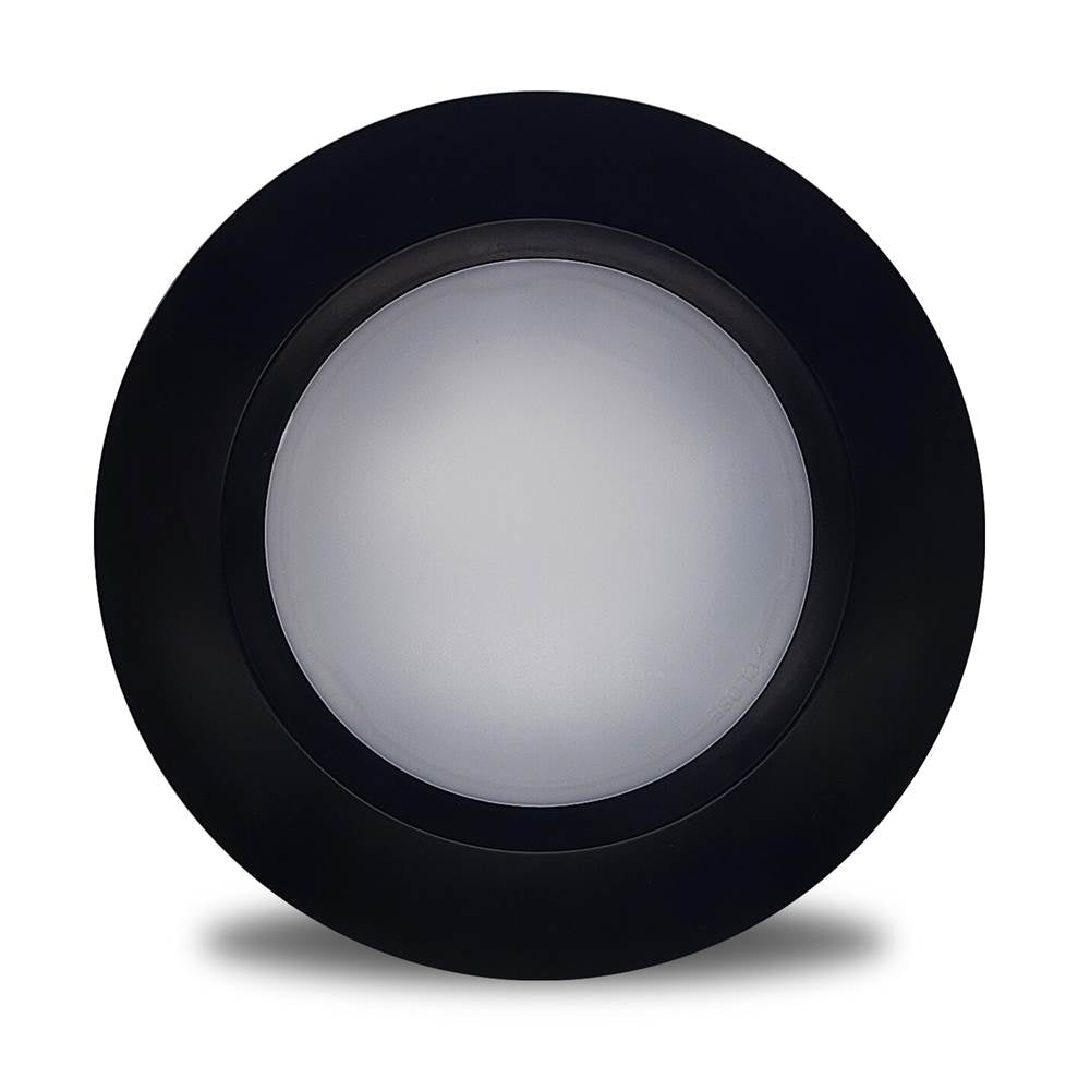 Bulbrite 773275  14w Led 7'' Round Disc Light 3000k Black Aluminum With Pigtail Image 1