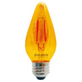 Bulbrite 776581 Amber 4w Led F15 2100k Filament E26 Fiesta Bulb Amber Fully Compatible Dimming Image 1