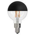 Bulbrite 776834  2.5w Led G16 2700k Filament Half Black E12 Fully Compatible Dimming Image 1