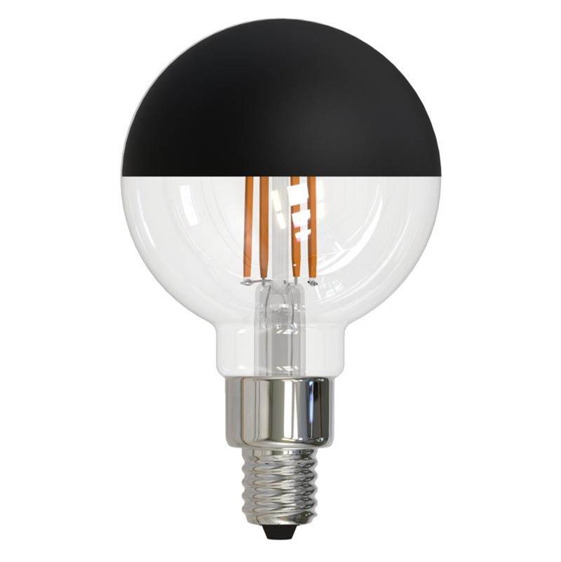 Bulbrite 776834  2.5w Led G16 2700k Filament Half Black E12 Fully Compatible Dimming Image 1