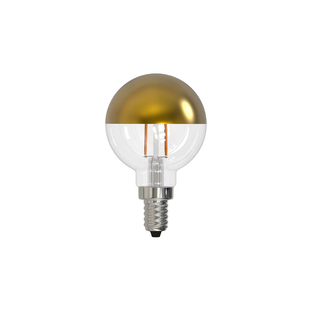 Bulbrite 776921  2.5w Led G16 2700k Filament Half Gold E12 Fully Compatible Dimming Image 1