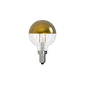 Bulbrite 776921  2.5w Led G16 2700k Filament Half Gold E12 Fully Compatible Dimming Image 1