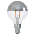 Bulbrite 776771 Half Chrome 2.5w Led G16 2700k Filament Half Mirror E12 Fully Compatible Dimming Image 1