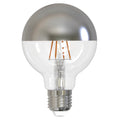 Bulbrite 776870 Half Chrome 5w Led G25 2700k Filament Half Mirror E26 Fully Compatible Dimming Image 1