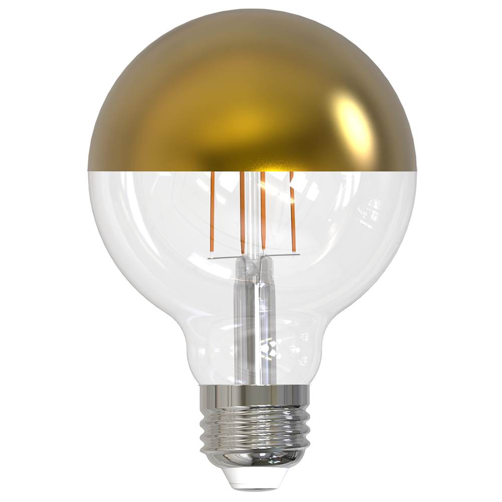 Bulbrite 776923  4.5w Led G25 2700k Filament Half Gold E26 Fully Compatible Dimming Image 1