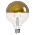 Bulbrite 776924  6w Led G40 2700k Filament Half Gold E26 Fully Compatible Dimming Image 1