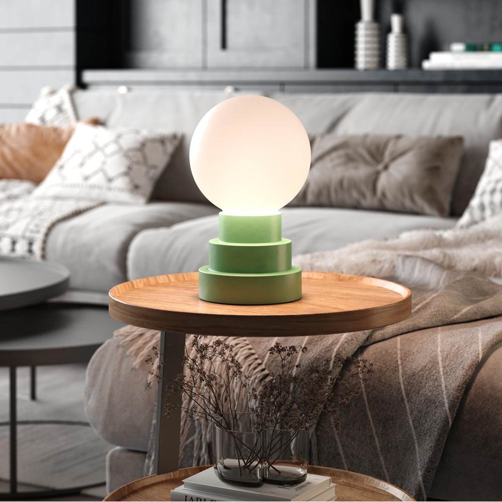 Bulbrite K70200 Moss Cordless Table Lamp Globe Moss Image 2