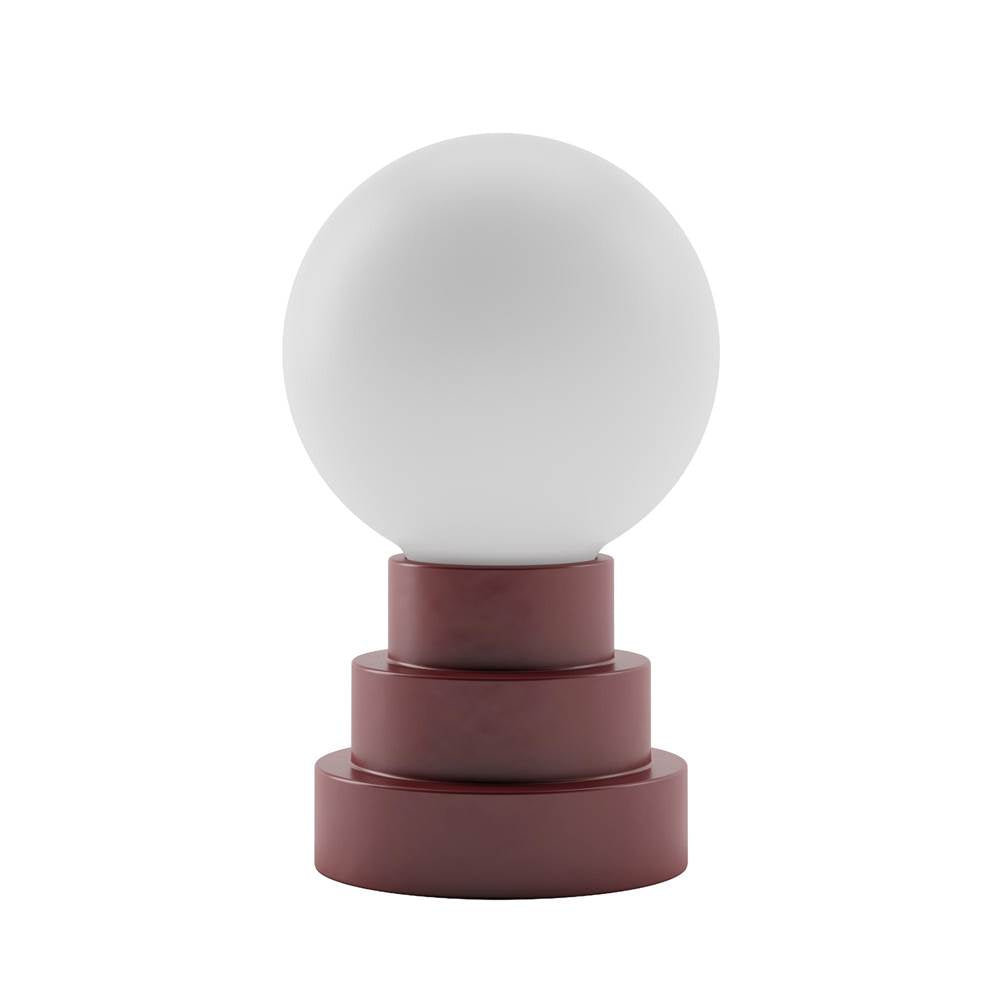 Bulbrite K70201 Oxblood Cordless Table Lamp Globe Oxblood Image 1