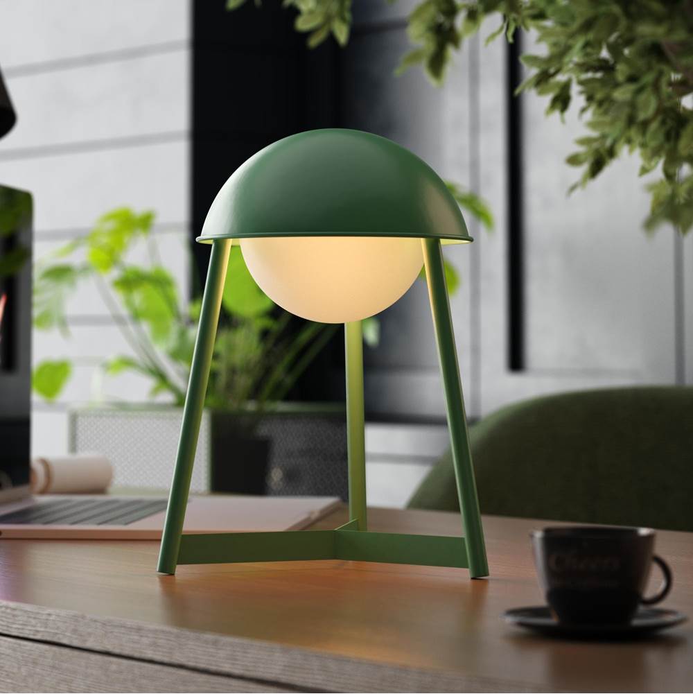 Bulbrite K70100 Moss Cordless Table Lamp Helmet Moss Image 2